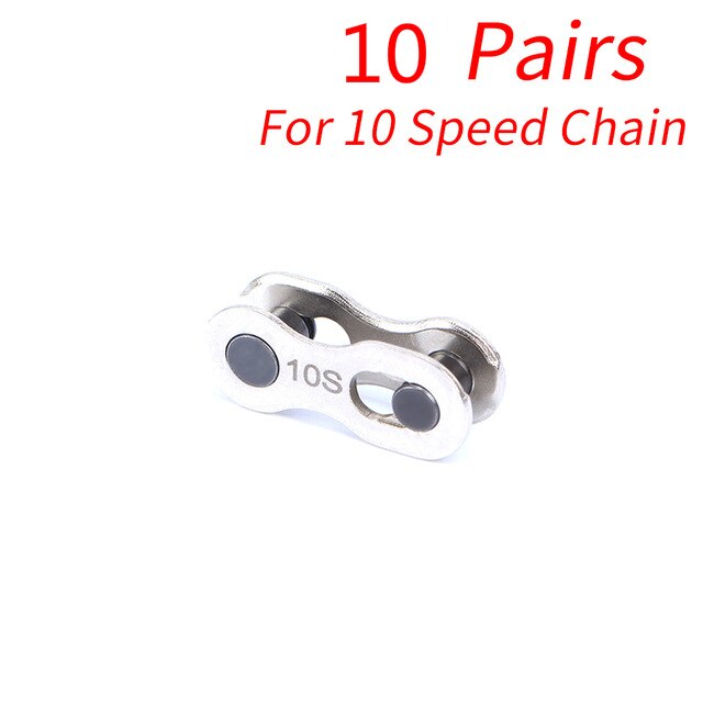 10 Pairs Bike Chain Quick Link Connector Lock Set Mtb Road Fiets Power Keten Snelsluiting Voor 6 7 8 9 10 11 12 Speed: YELLOW