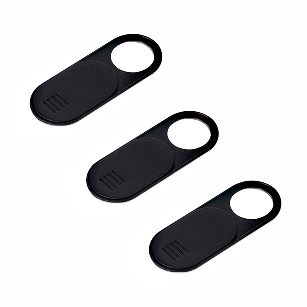 Webcam Cover Draagbare Camera Deksel Voor Laptop Camera Cover Computer Mobiele Notebook Macbook Webcam Cover Slider: 3 BLACK COVER