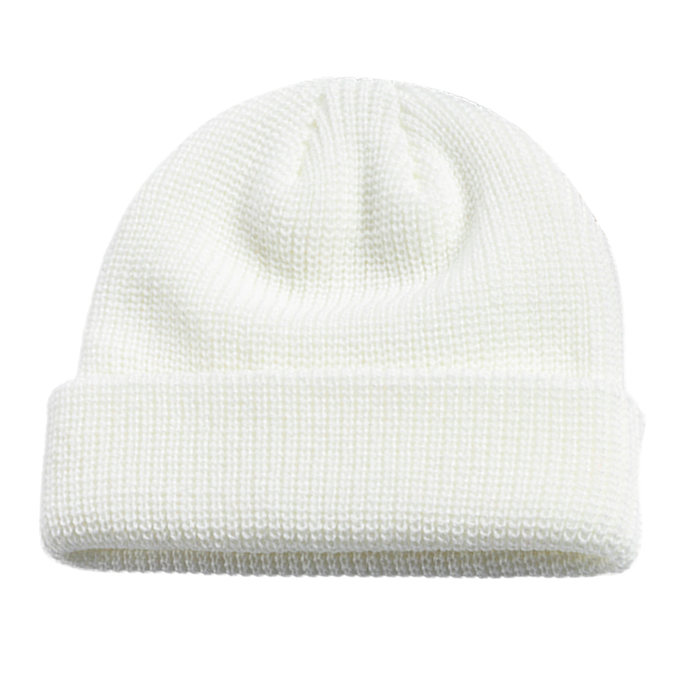 Chapeau tricoté pour femme et homme, bonnet rond et , doux et sans bords, couleur unie, thermique, idéal pour le cyclisme, collection hiver: B