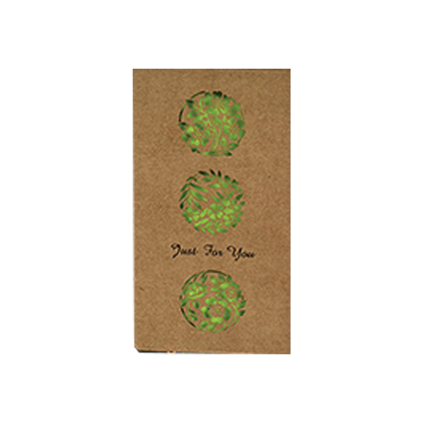 2 Sets(Envelope+Card) Hollow Kraft Paper Envelope Retro Greeting Card Blessing Birthday Invitation Card 18x10cm: 1