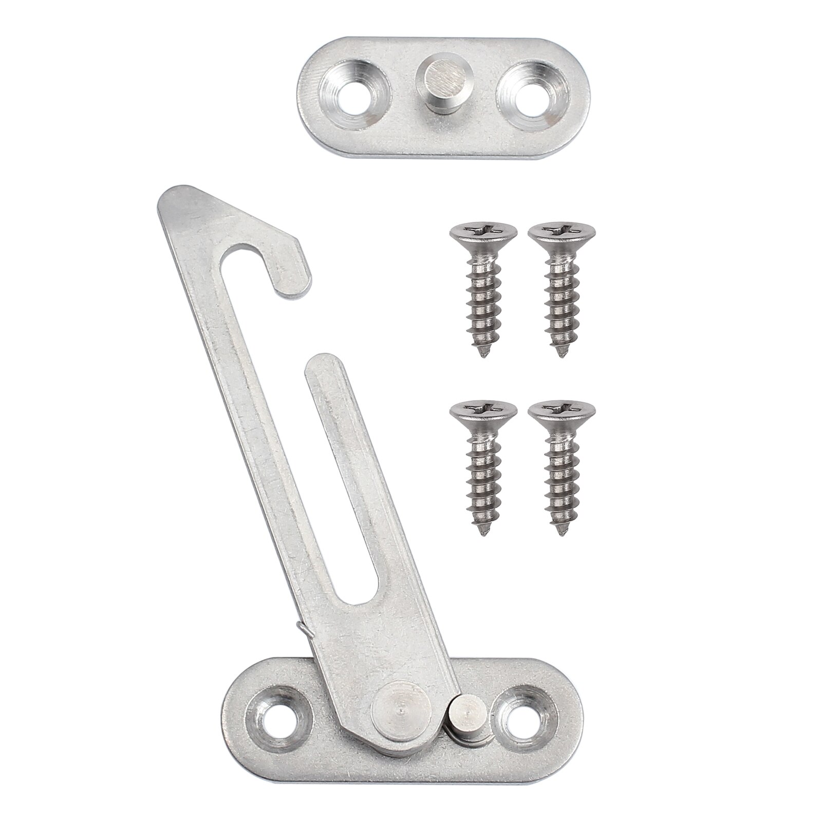 TANiCE 4Pcs UPVC Window Restrictors Child Security Lock Stainless Steel Left + Right Handed Safety Door Restrictor For Windows