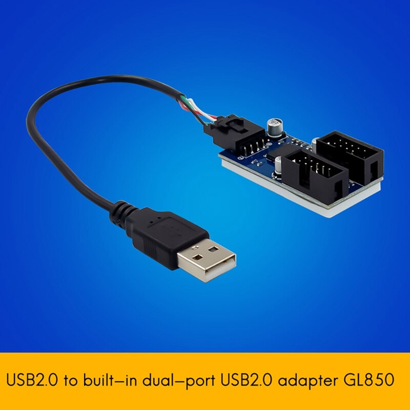 Usb 2,0 Hub Gl850 Transceiver Usb Docking Bahnhof für Laptop/Spiel Konsolen/Monitor