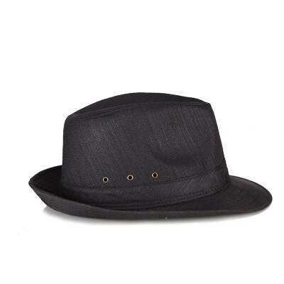 2017 nova unisex masculino linho fedora vintage gangster jazz dança boné panamá chapéus presente do pai: 5