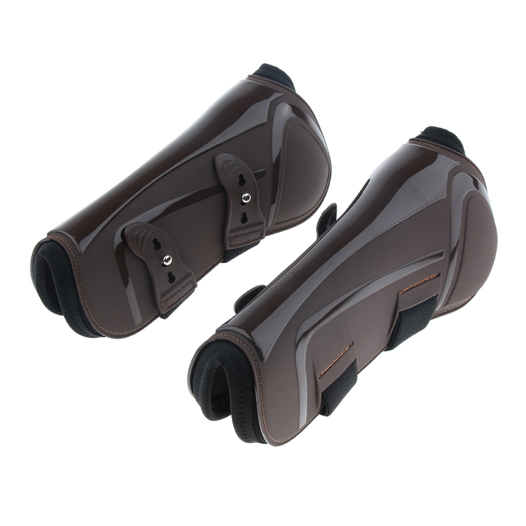 Horses Boots, Open Front Jumping Tendon and Hind Fetlock Secure Leg Protection,