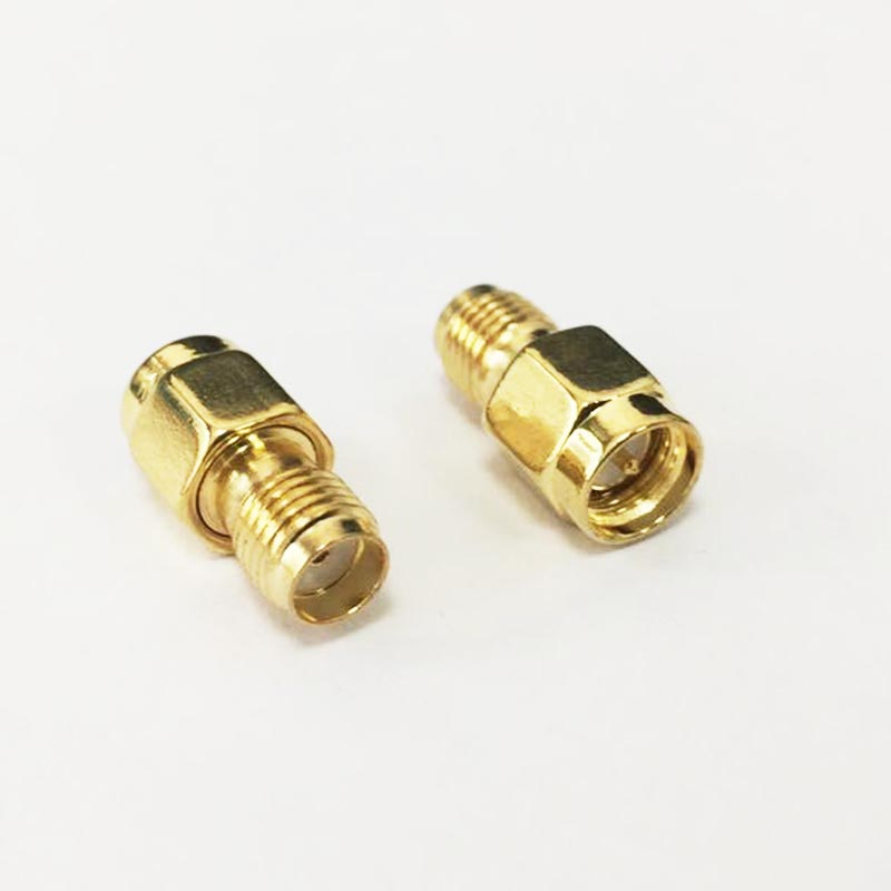 1 st Sma Stekker naar SMA Vrouwelijke Jack Connector RF Coax Adapter Modem Converter Straight verguld