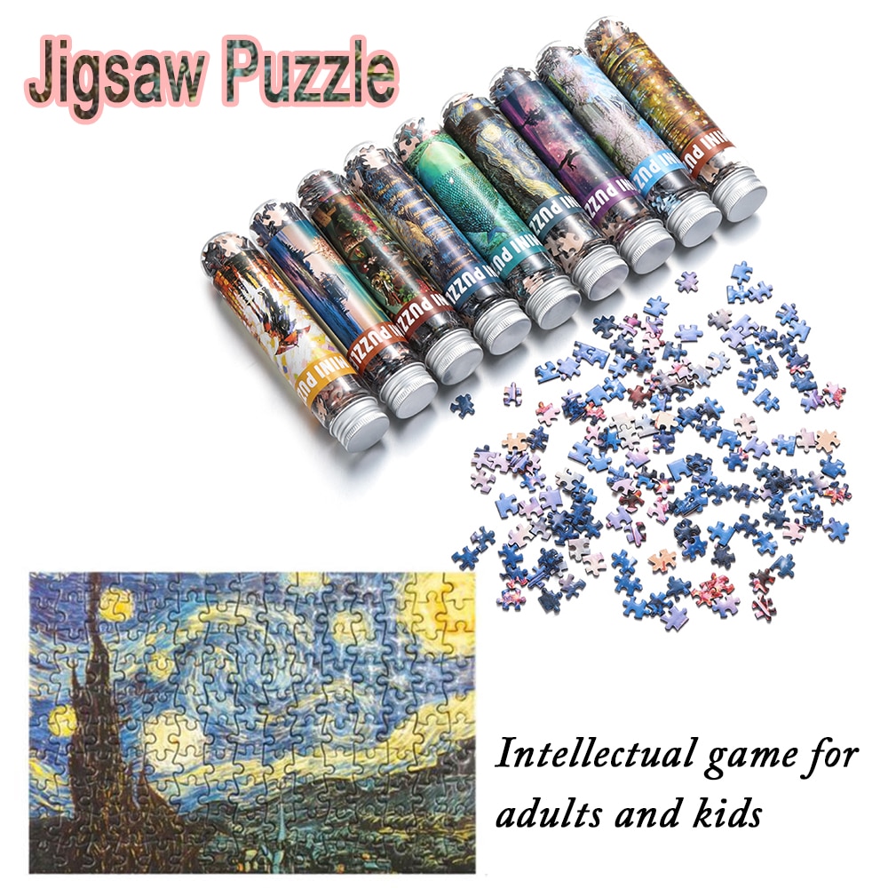 150 Pcs Mini Reageerbuis Puzzel Sterrenhemel Landschappen Olieverf Jigsaw Decomprimeren Speelgoed Volwassenen/Kinderen Educatief Hersenen Speelgoed