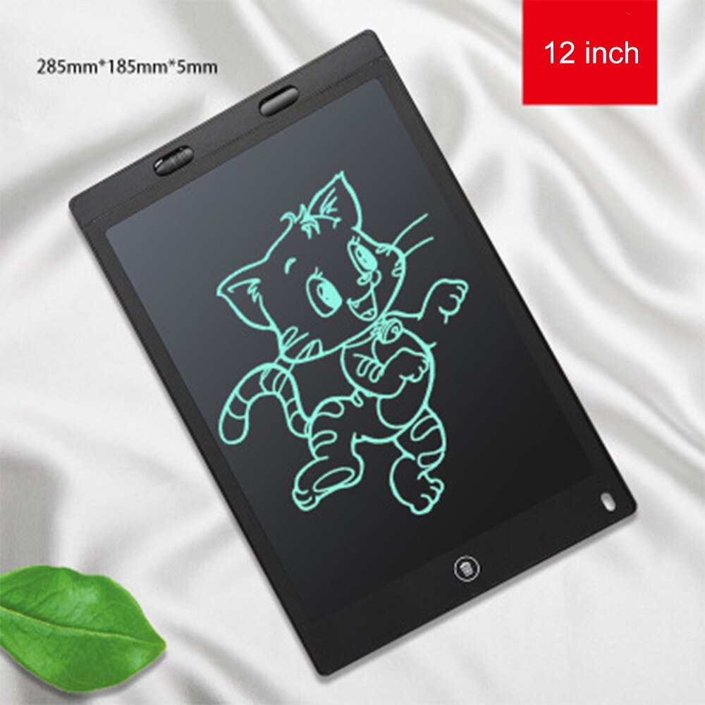 8.5/12 inch Portable Smart LCD Writing Tablet Electronic Notepad Drawing Graphics Handwriting Pad Board ultra-thin Board^1: 12in black