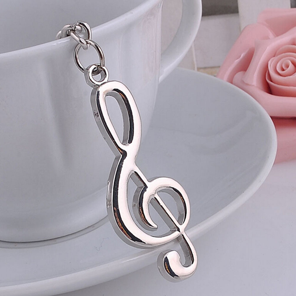 1Pcs musical metal note Toy Keychain for car music symbol key ring For Men Women 10.5cm*3cm