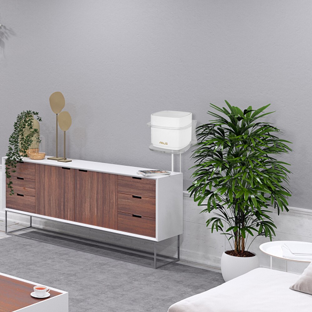 Acrylic Wall Mount for Asus XD4 WiFi 6 Mesh WiFi System,Home WiFi Router Shelf Acrylic Holder Bracket