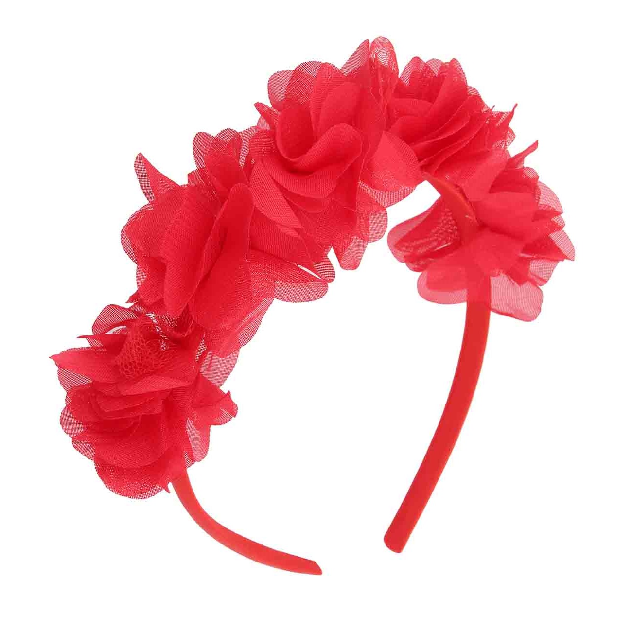 Simulation Flower Headband Girls Simple Sweet Flower Headband Children's Small Cute Headband Headwear: Dark Grey