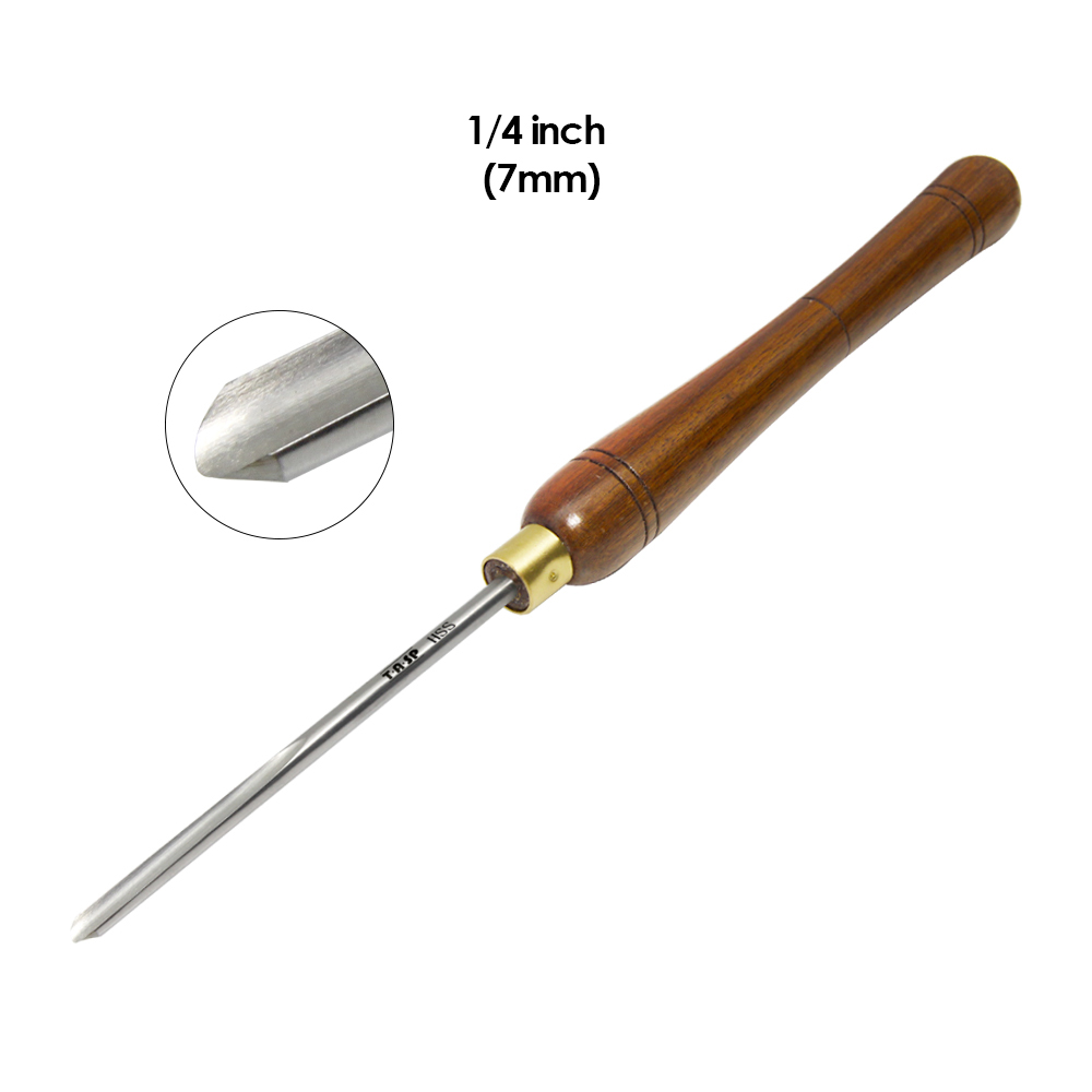 TASP-husillo de desbaste HSS, herramientas de torneado de madera de 25 y 22mm, cinceles de torneado de carpintería con mango de nogal para torno: RED
