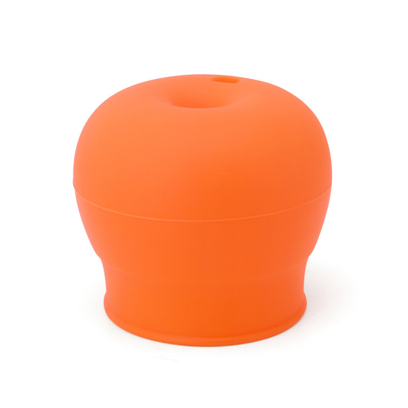 Siliconen Sippy Cup Deksels Stro Spill-Proof Cup Cover voor Water Fles Mason Jar Baby Peuter: orange