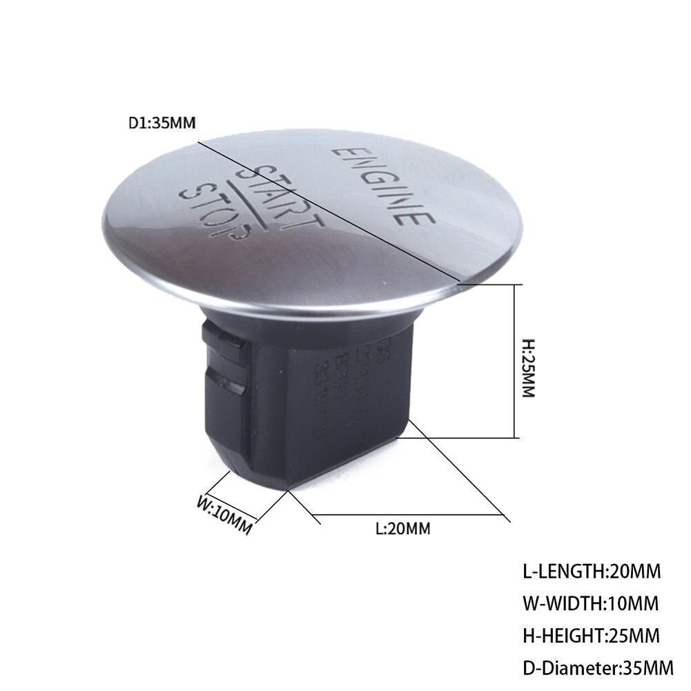 Car Engine Push Start Button Ignition Starter boton de encendido para automovil Keyless Switch For MERCEDES-BENZ W164 W205