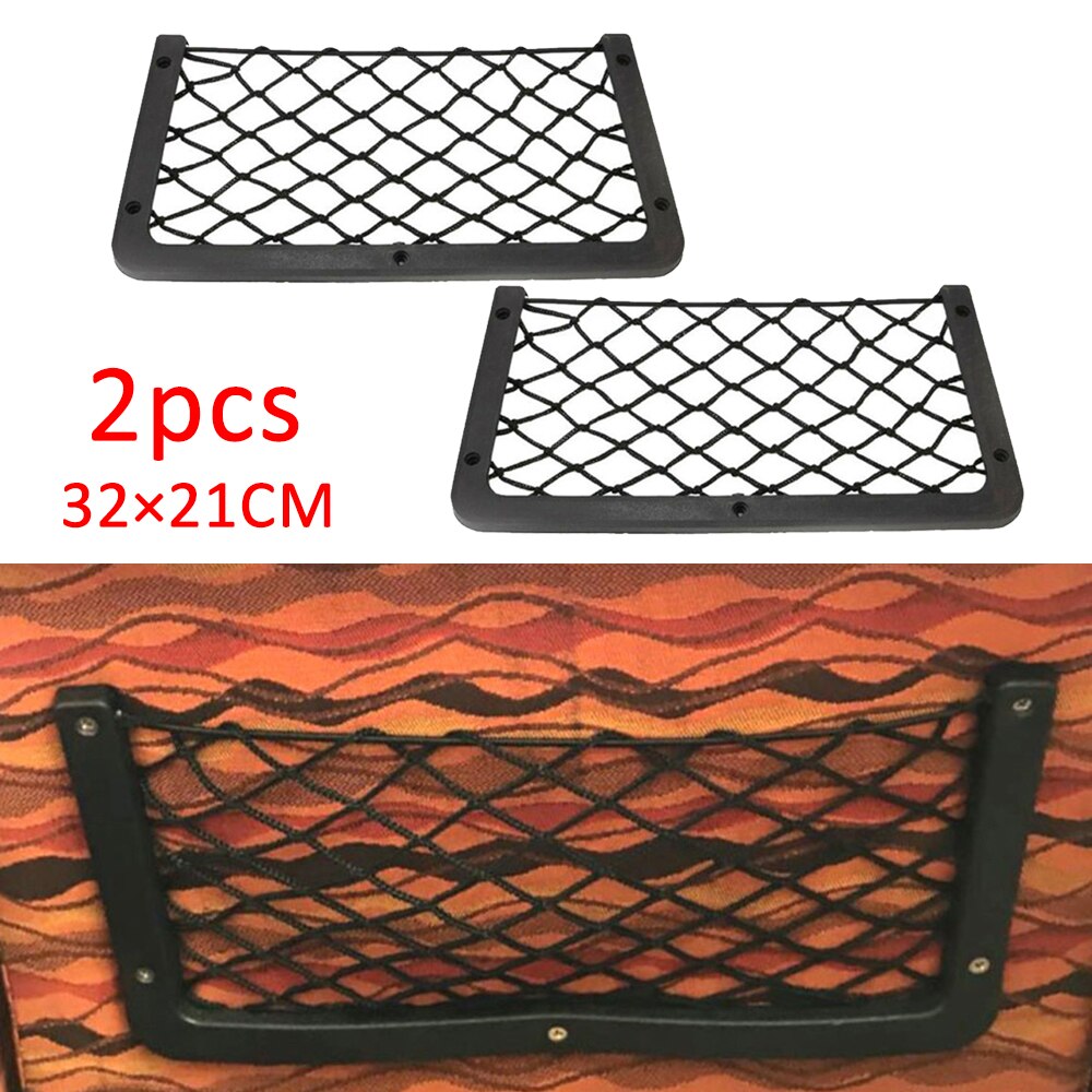 2 stk elastisk net opbevaringsnet opbevaring stort opbevaringsnet til caravan rv bådsmærke 320mm x 210mm