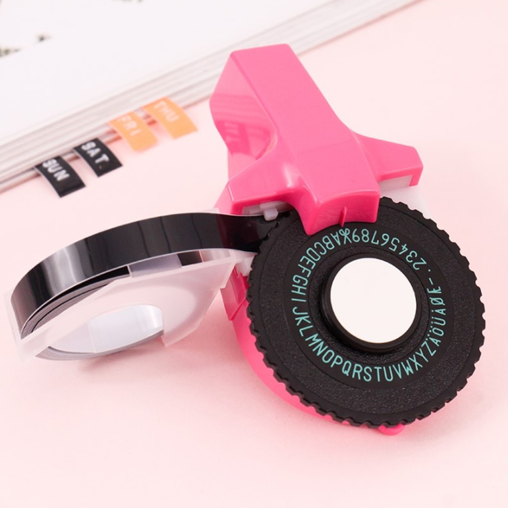 Manual 3D Bar Code Machine Manual Labeling Machine Family Office Label Embossing Printer Plastic Portable Mini Sculpture Print