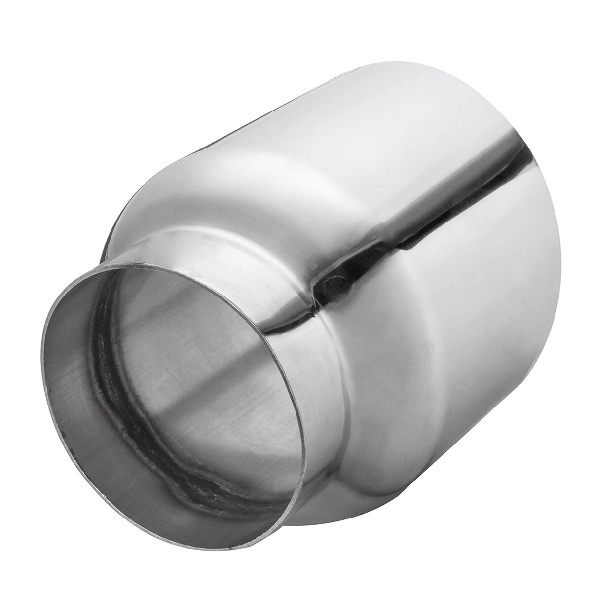 76Mm-101Mm Universele Auto Dual Wall Uitlaatdemper Pijp 3 "Inlaat 4" Uitlaat Auto Uitlaat tip Rvs Tail Tube