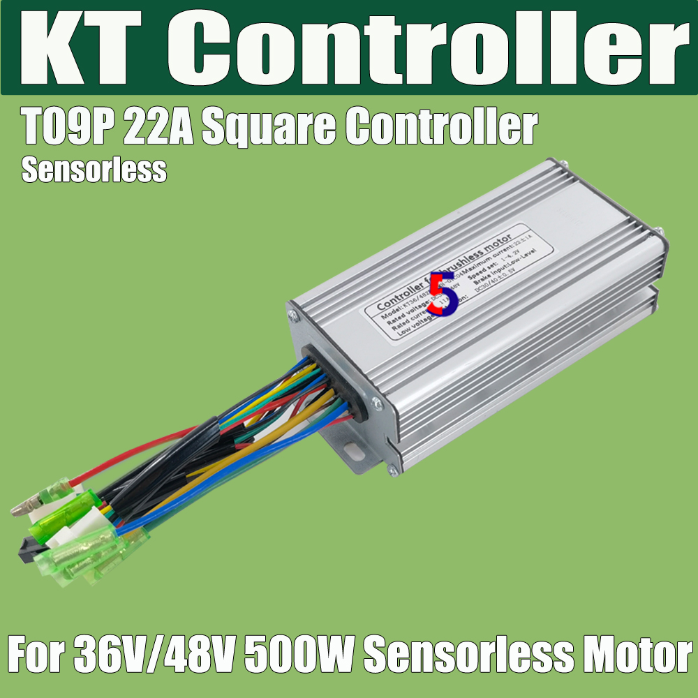 K elcykel kt-kontroller akm-motor bafang-motor kraftfull kontroller 250w 350w 500w 1000 w 24v 36v 48v 15a 22a 30a 40a för kt-display: Brun