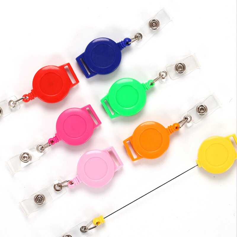 1pc intrekbare badgehouders voor kaarthouders, id-naam, personeelskaart, lanyard, badgehouder voor medewerkers, touw, schoolbenodigdheden