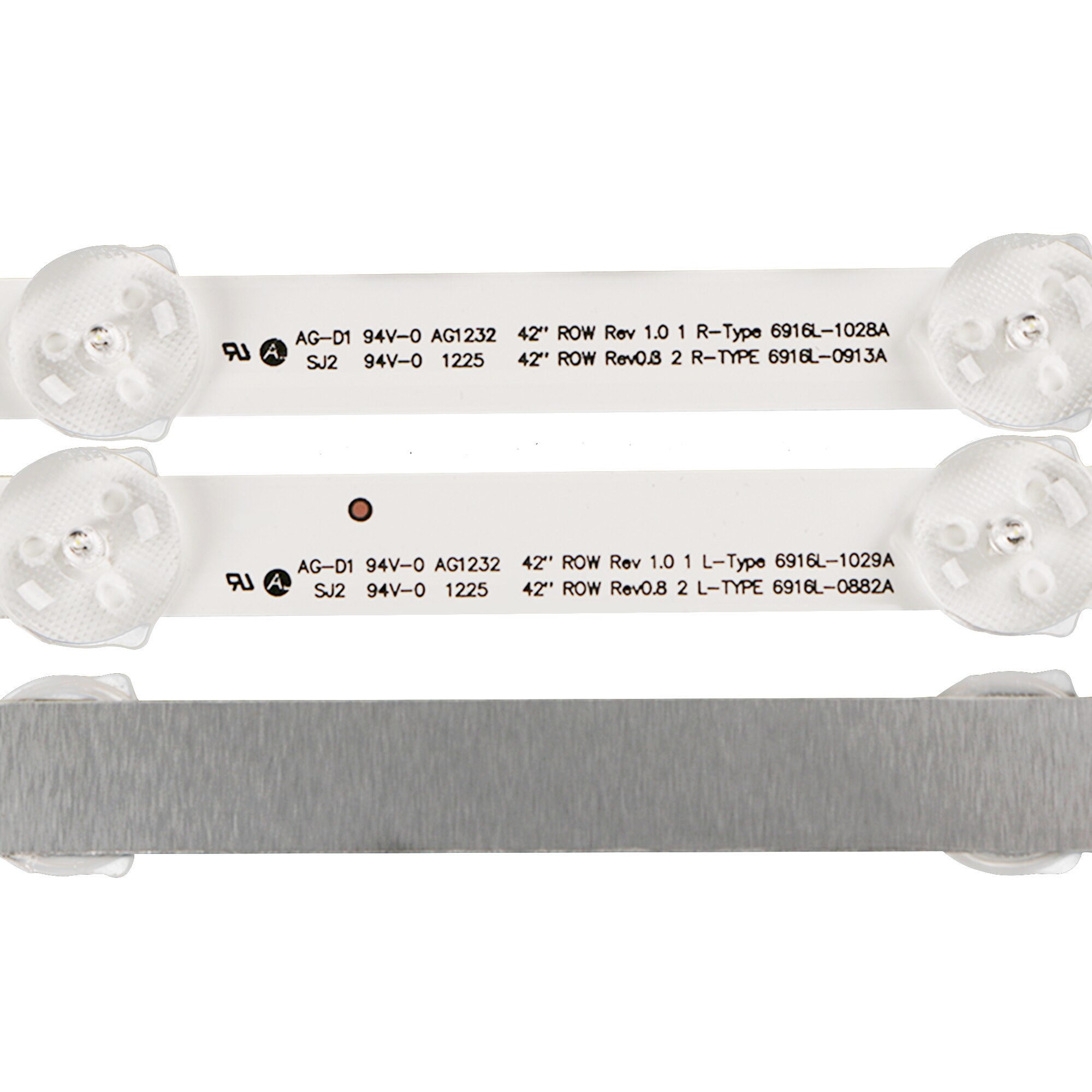 Bande de rétroéclairage à LED, pour Dispositif LG 42LM340T/42LM3700/42LS3400/42LM3400/6916L-0882A/6916L-1028A/0913A/1029A/LC420DUN/SE R2, 12 Pièces/Ensemble
