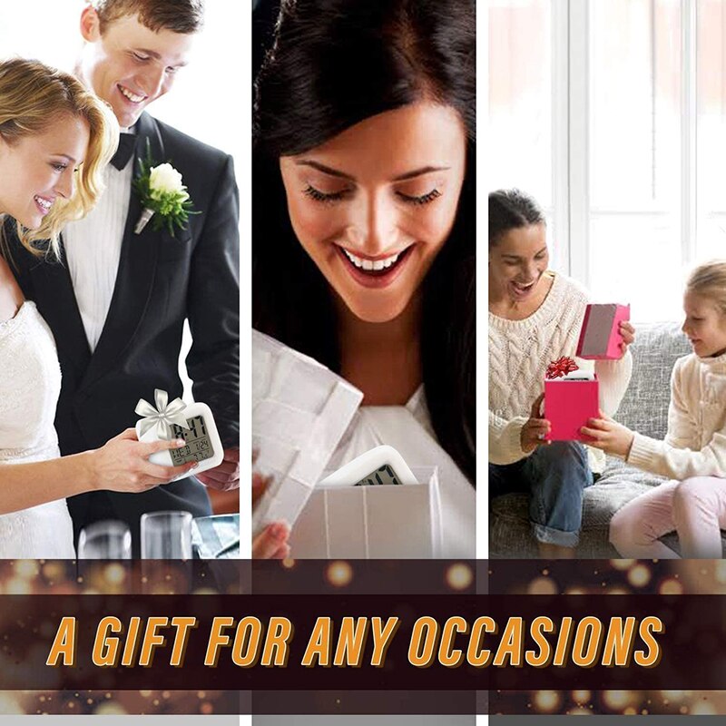 Colorful Alarm Clock Kids Children Wake Up Digital LED Night Light Clock Travel Large Display Time/Date/Alarm with Snooze