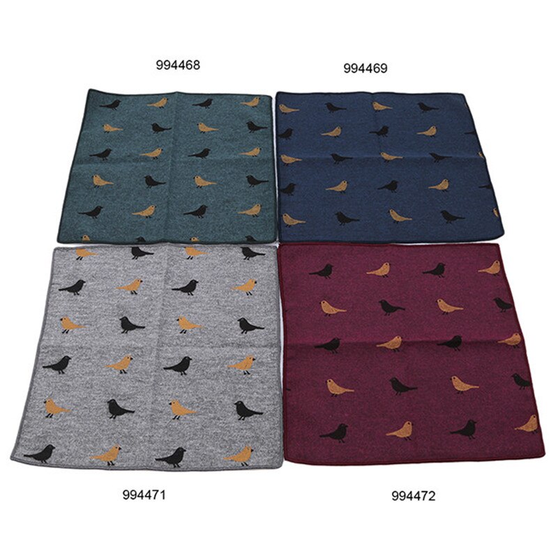 24*24 Cm Casual Vierkante Dieren Patroon Zakdoek Voor Mens Suit Katoenen Zakdoek Borst Handdoek