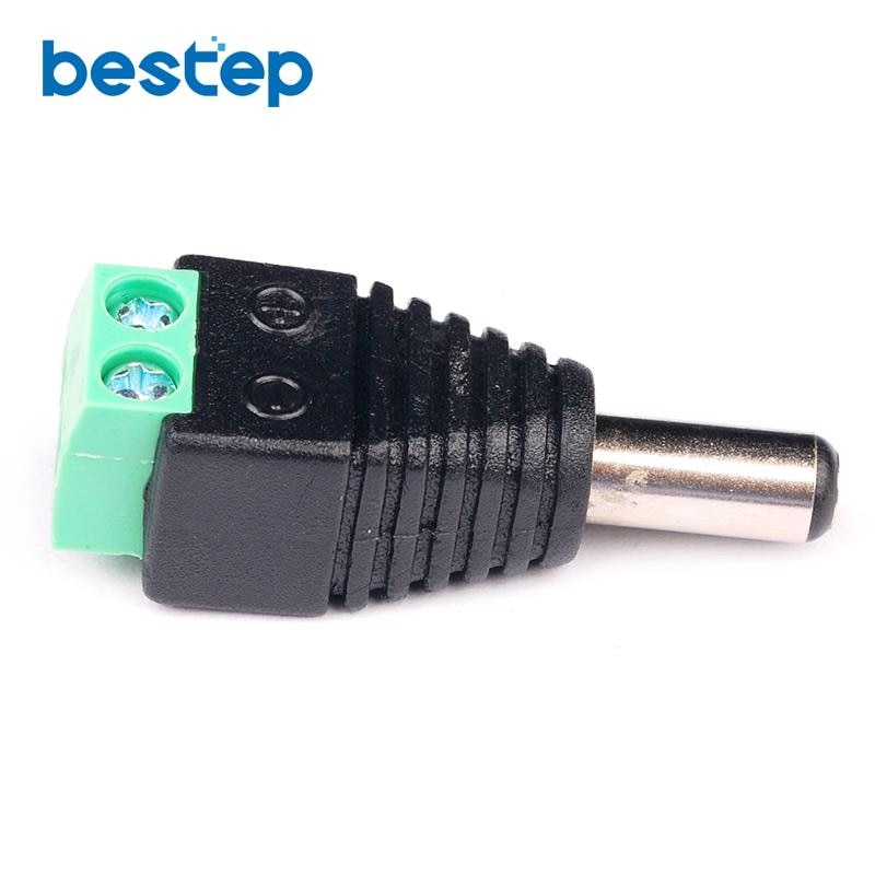 5.5*2.1MM 5.5mm x 2.1mm Male CCTV LED DC Power Plug Jack Adapter Connector