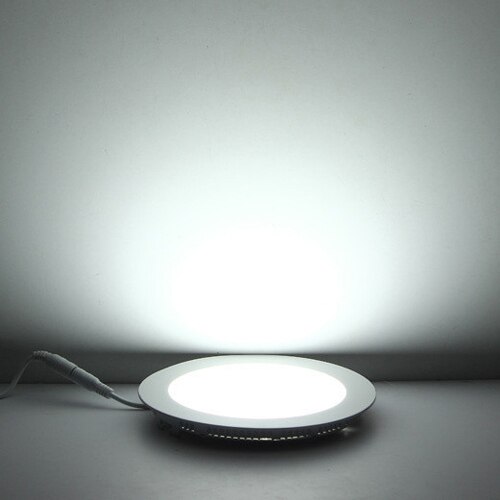 Led panel lys forsænket køkken badeværelse lampe 85-265v 3w 6w 9w 12w 15w 18w rundt led spot lys varm//kølig hvid