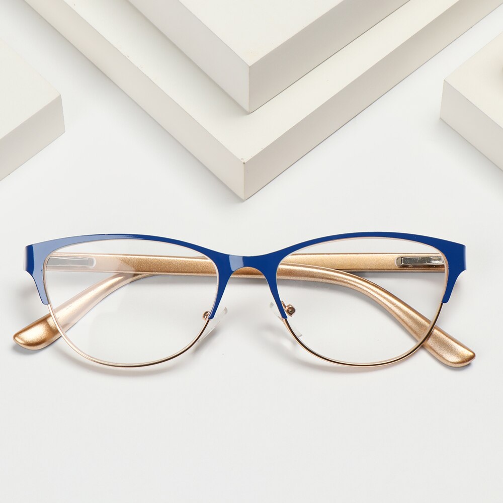 1pc retro half montuur leesbrillen unisex metaal vergroting presbyopie optische bril anti-vermoeidheid hyperopie bril