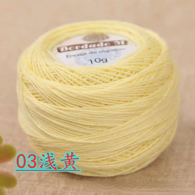 Lace Thread 50g/ball 2ply DIY Colorful Thin Lace Yarn Crochet Yarn 100% Cotton Yarn Hand Knitting Thread Sewing Machine Line