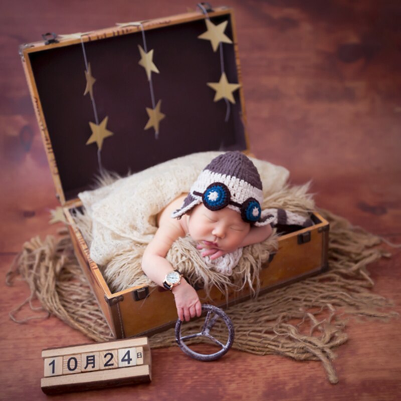 Newborn Jute Backdrop Blanket Baby Photography Prop Chunky Burlap Layer Net Q1FE