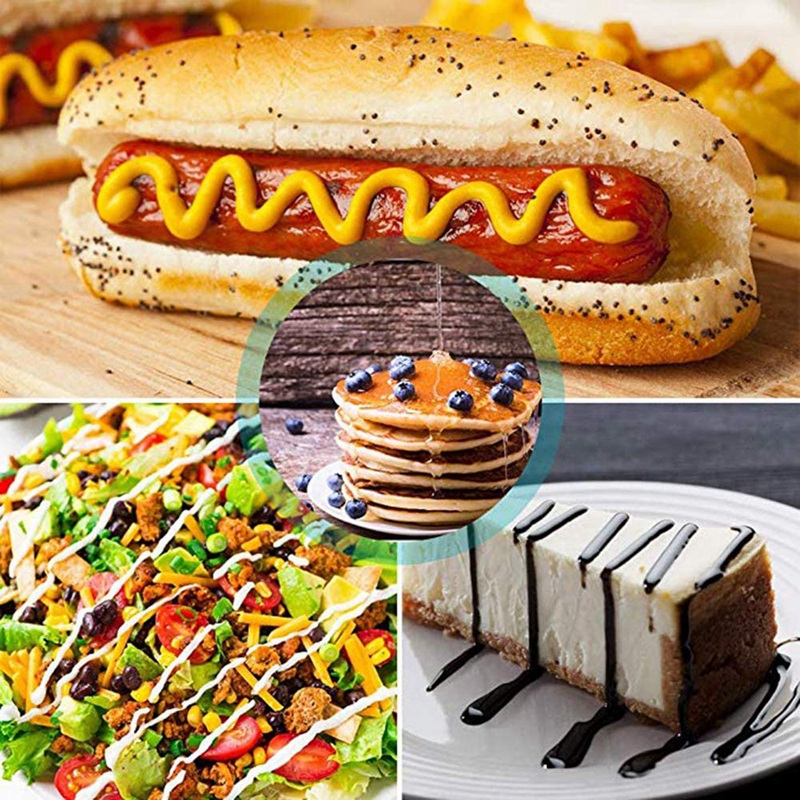10 pakker  av 8- unse pressespraykrydderflasker til krydder, ketchup, grillmat, krydder
