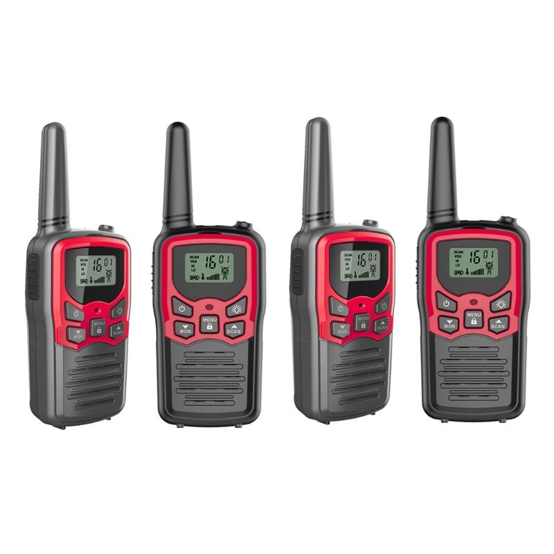 Walkie Talkies Voor Volwassenen Lange Bereik 6 Pack 2-Way Radio Tot 5 Miles Range In: 4pcs