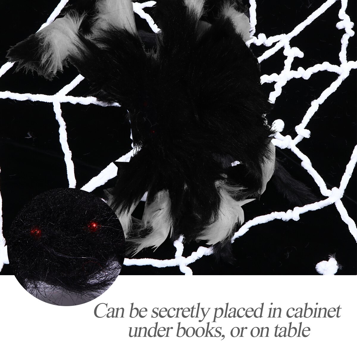 2Pcs Spooky Stretch Spider Web Webbing Haunted House Spiders Decor