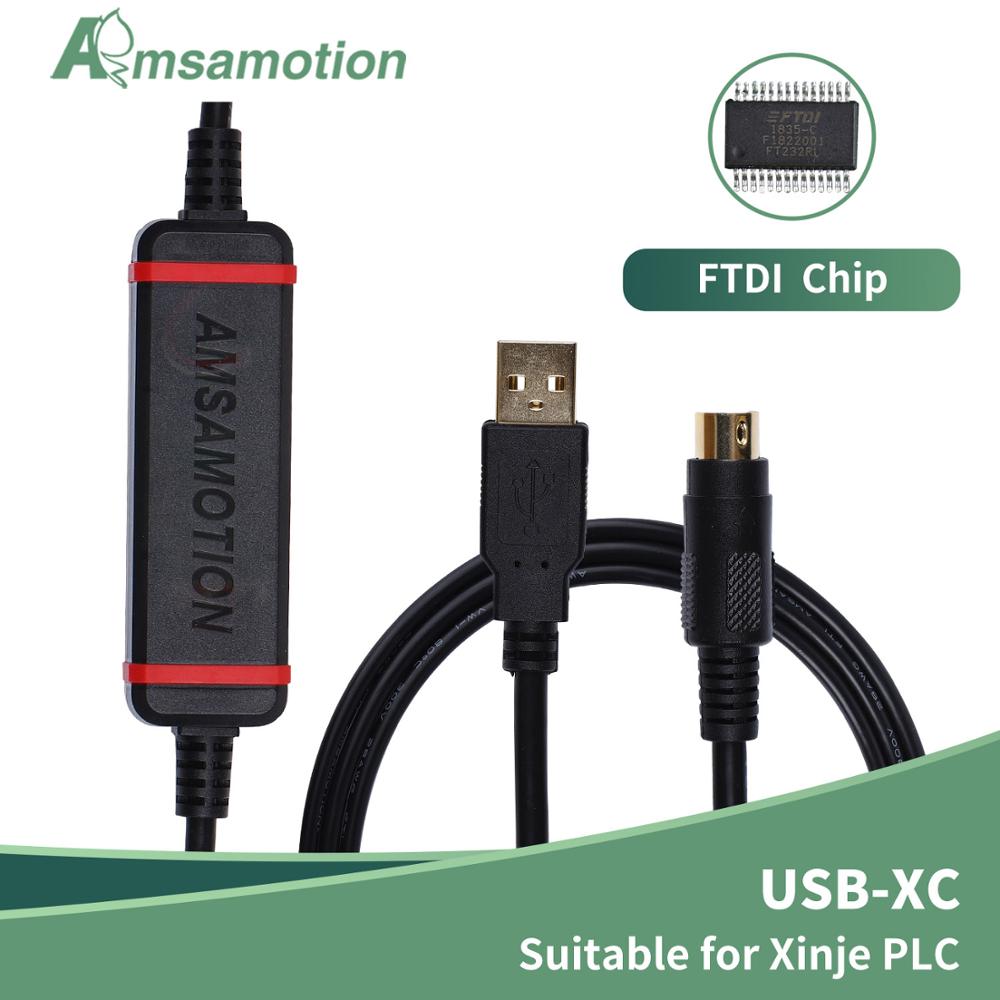 Usb-xc lämplig xinje  xc1 xc2 xc3 xc5 serie plc programmeringskabel
