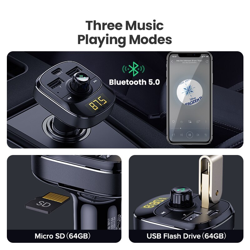 UGREEN PD Car Charger Quick Charge 4.0 3.0 Fast USB Type C Charger Car Charging PD Charger for iPhone 11 Mobile Phone Charger
