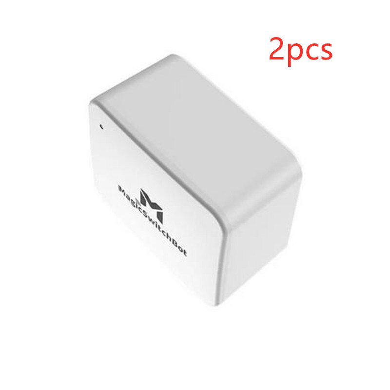 Bluetooth 5.0 Smart Switch Knop Pusher Voor Garage Muur Lichtschakelaar App Tijdschakelaar Controller Smart Home: white 2pcs