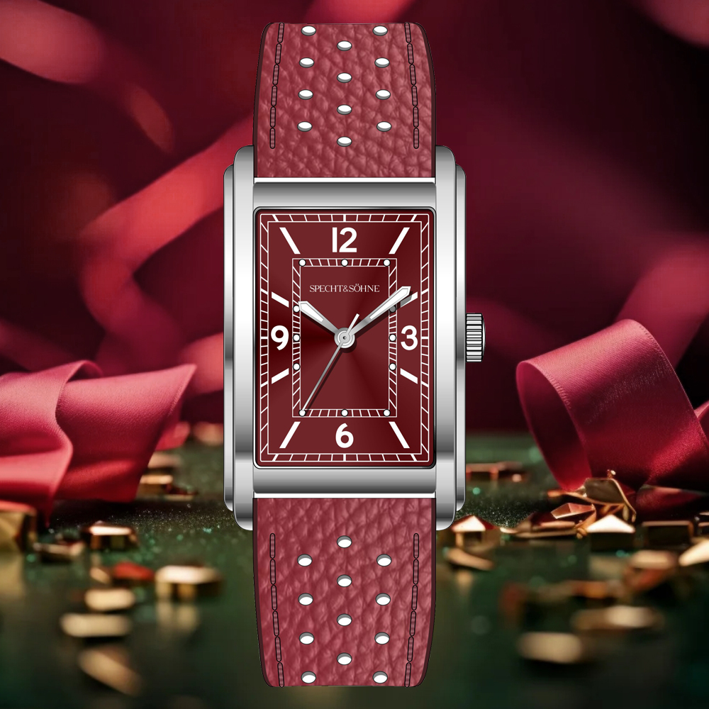 Specht & Söhne, recién llegados, reloj cuadrado de 28MM para hombre VH31 Movt, relojes deportivos ultrafinos de acero inoxidable con zafiro resistente al agua hasta 50M
