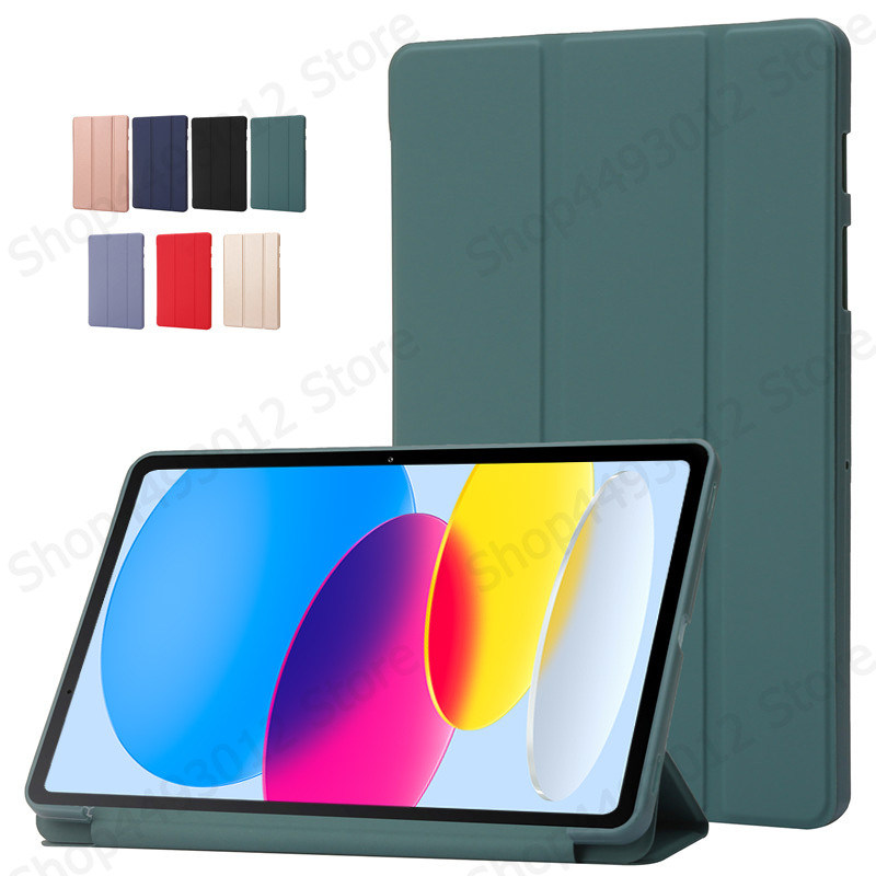 Coque For iPad 11 Case PU Leather Soft Silicone Back Stand Tablet Shell For Funda iPad 11th Generation A16 Case Cover: GRAY