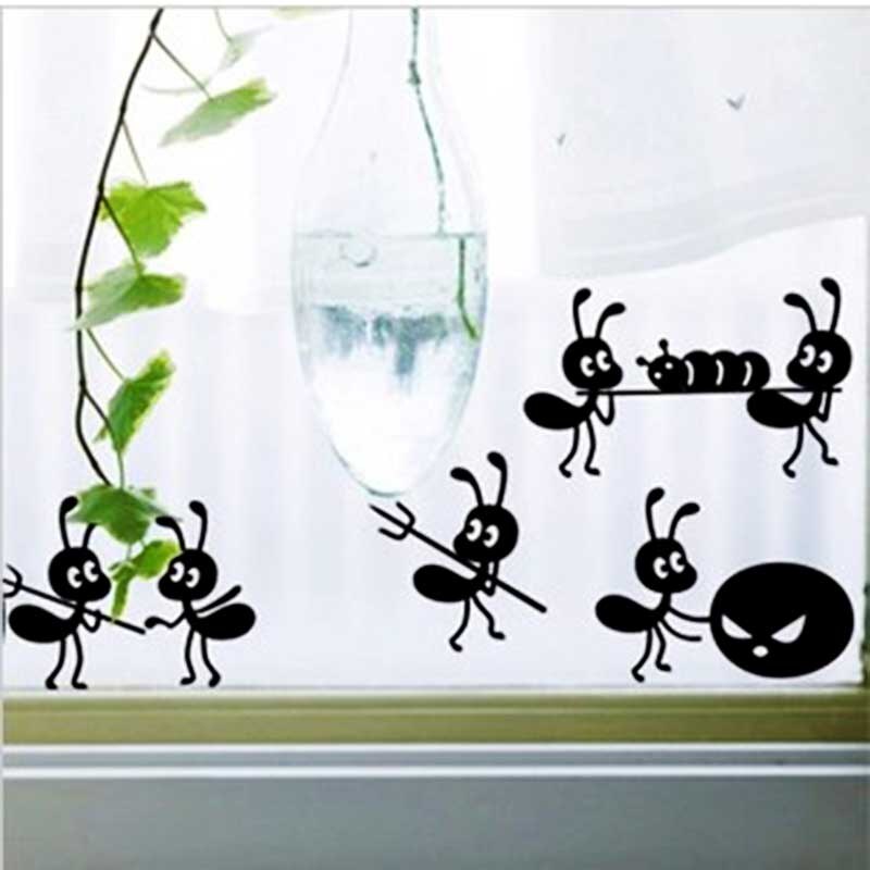 1PC Moving Decoration Sticker Waterproof PVC Home Cute Ant Cartoon