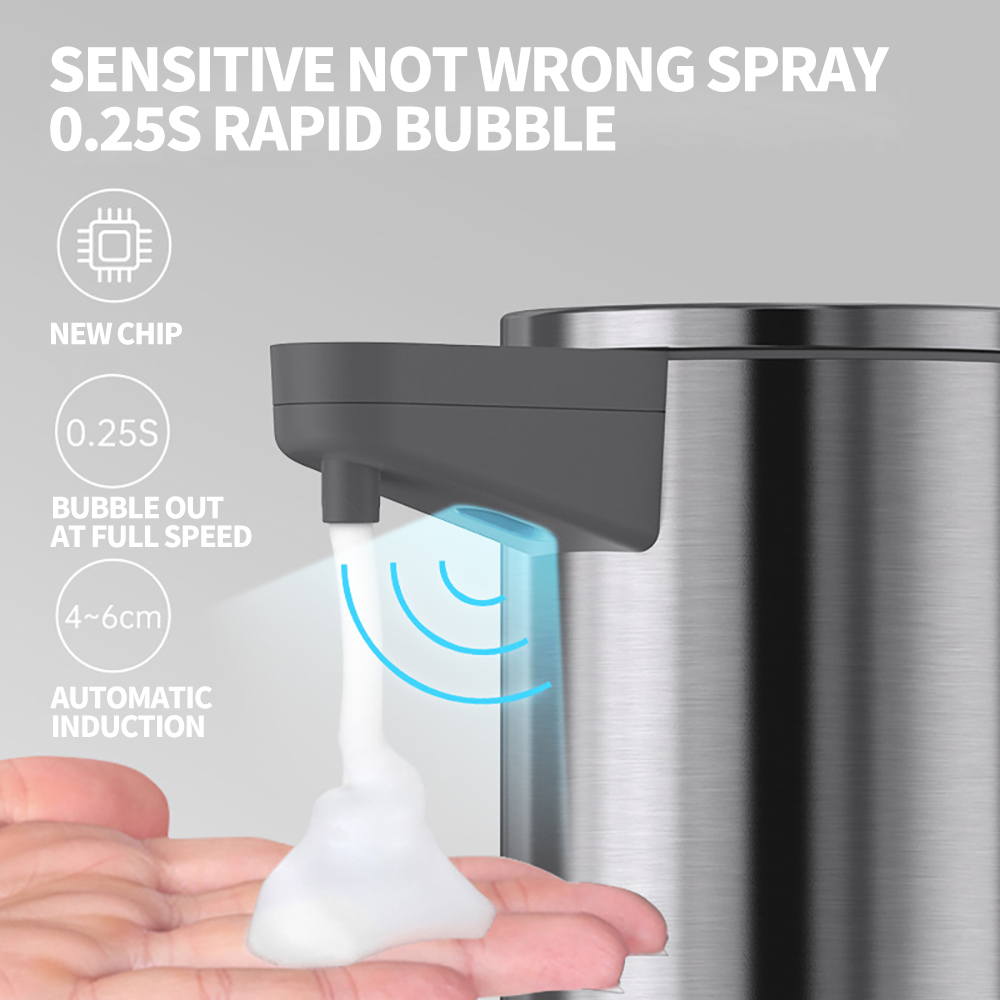 Distributeur existent de Mousse Regina à Infrarouge en Acier Inoxydable, Machine à Main à Induction Intelligente pour la Maison et la Cuisine