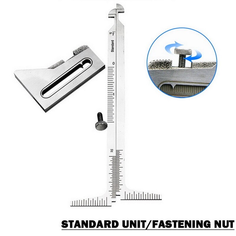 Stainless Steel Welding Gauge HI-LO Welding Pipe Gauge Weld Level Inspection Gage Metric Standard For Measurement Tool