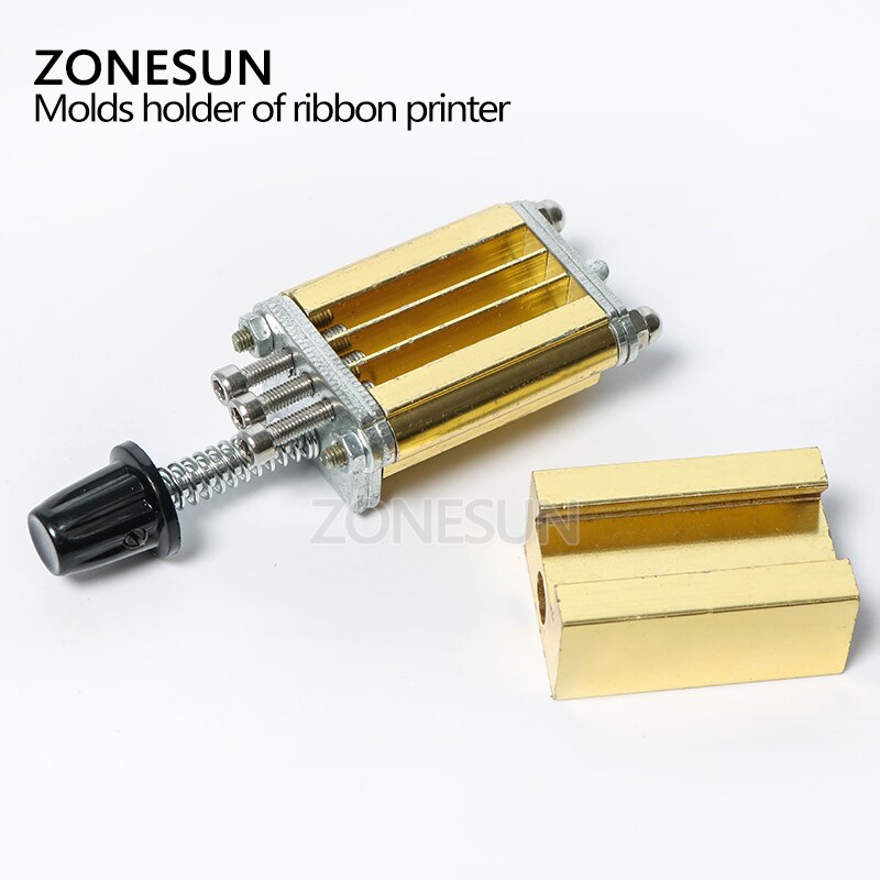 ZONESUN Mould holder of ribbon printer DY8 coding device heat head of stamping printer heat block of printer letter die cave