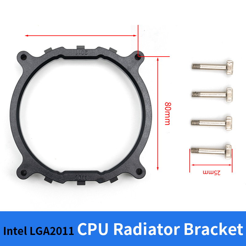 Teucer intel lga-fäste för  x99 x79 x299 moderkort cpu-fläktkylare kylfläns radiatorsockelram med skruvar: Default Title
