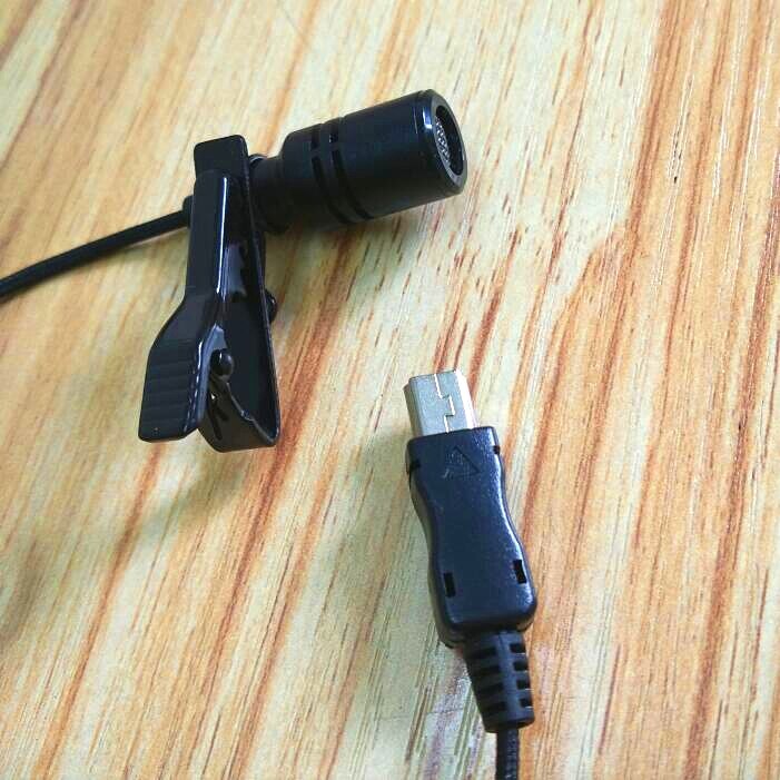 150 cm 1.15 M Gopro Mini USB Microphone externe avec collier Clip sur micro pour Gopro Hero 4 3 + 3 accessoires de caméra