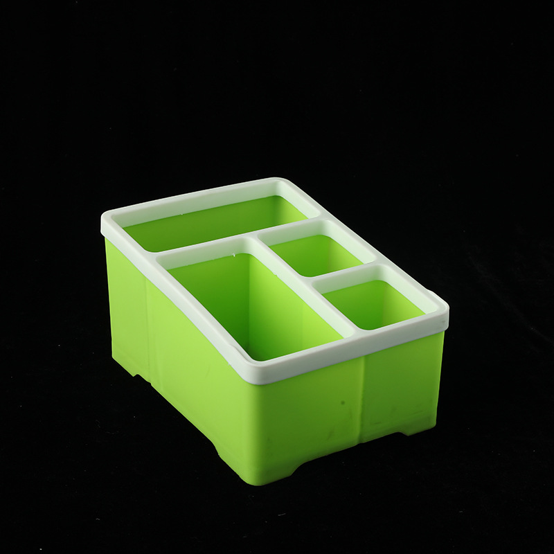 Remote Control Holder 4 Compartments Organizer Holder Stand Shelf Rack Holder for Universal TV DVD AC Home Storage Organization: green