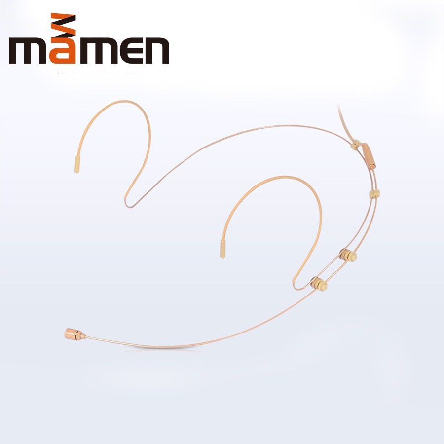 MAMEN Micro Headset Microfoon Met 3.5mm Plug 1.5m Kabel Onzichtbare Metalen Mic voor Host Anker Hoofd Slijtage Microfone