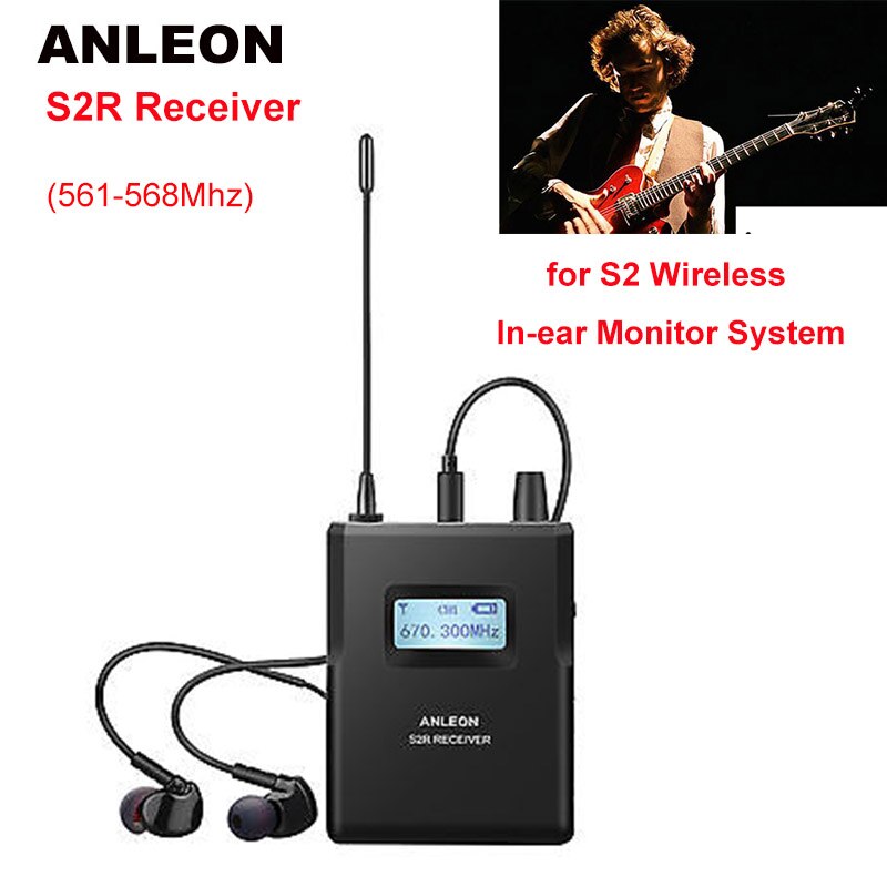 Anleon S2 Ontvanger Voor S2 Draadloze Persoonlijke In-Ear Monitor Systeem 561-568Mhz