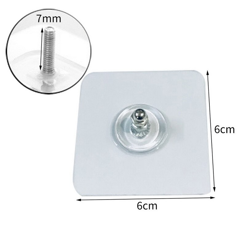 Zelfklevende opbergrek hanger spijkers huis keuken muur deurhaak sleutelrek keuken handdoekhouder spijkervrije muur keuken: 7mm