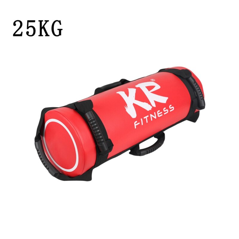 Filled Weight Sand Power Bag 5/10/15/20/25/30 Kg Strength Fitness Exercise Cross-fit Sand bag Gym Training Body Building Sandbag: Red 25kg