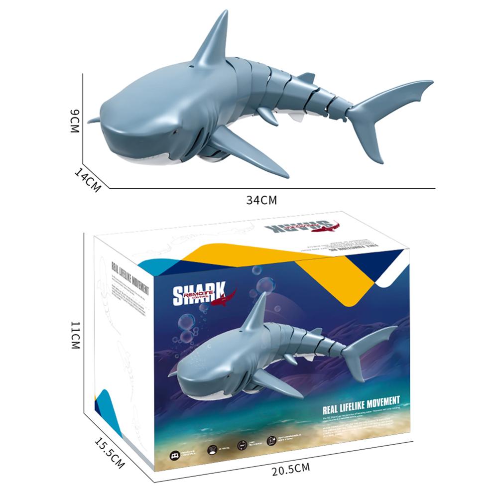 2.4G Simulation Remote Control Shark Boat Toy for Swimming Pool Bathroom RC Toy